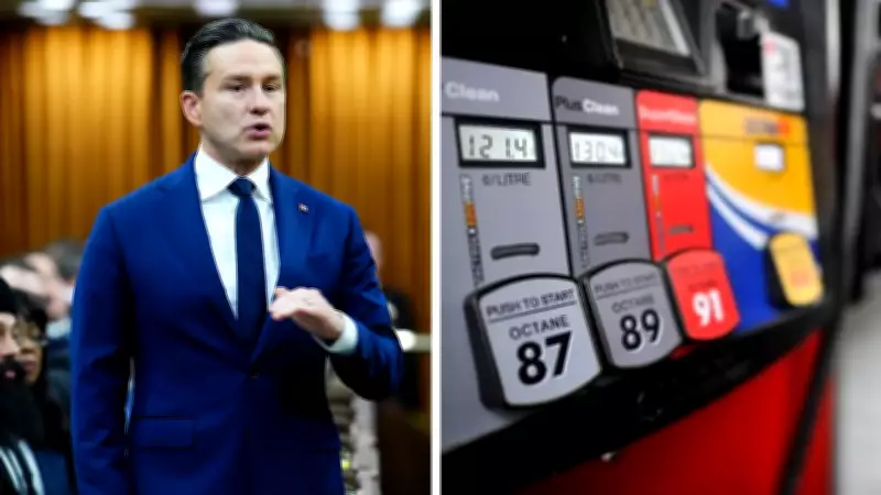 Poilievre Calls for Federal Gas Tax Cuts as Fuel Prices Soar Across Canada