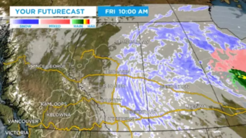 Potent Prairie Storm Pummels Eastern Alberta, Poses Major Travel and Infrastructure Risks