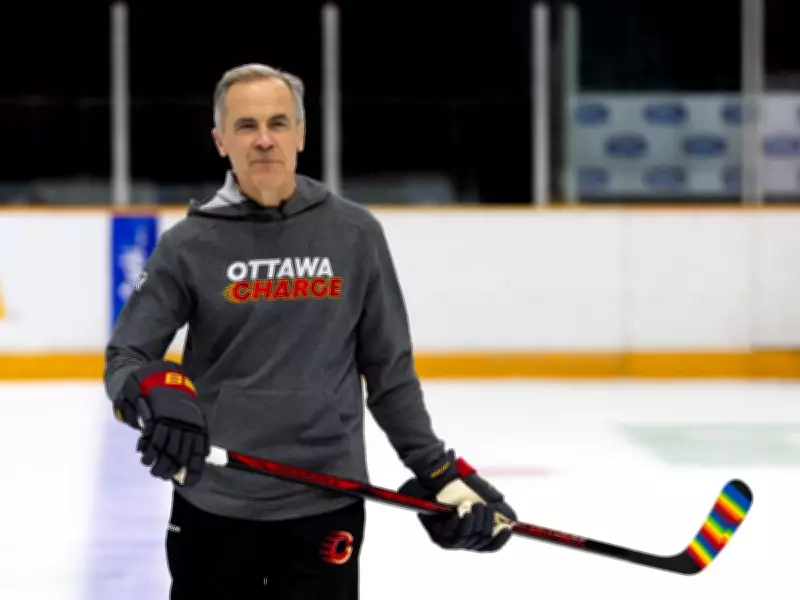 Prime Minister Mark Carney Skates with Ottawa Charge, Praises Team's Inspiration