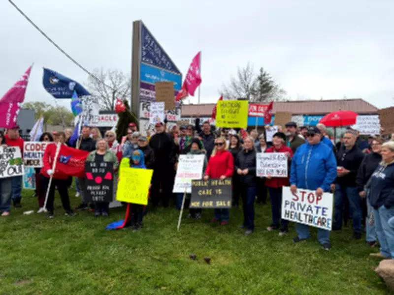 Protest in Windsor Targets Doug Ford Government Policies and Transparency
