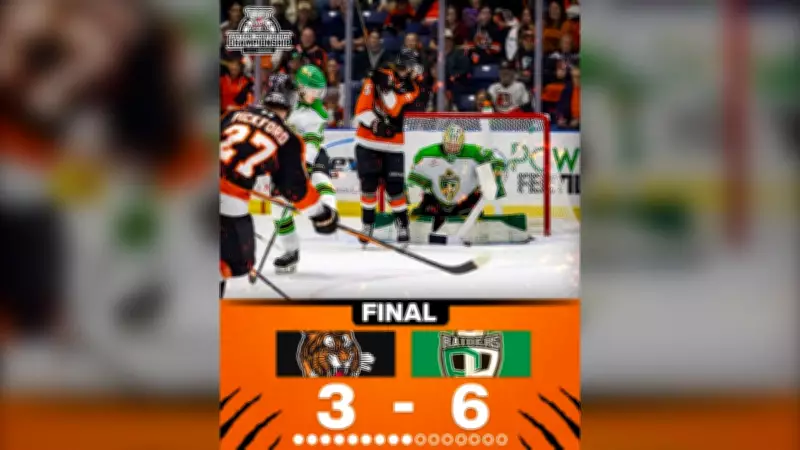 Raiders Score Early, Beat Tigers 6-3 to Tie WHL Eastern Final