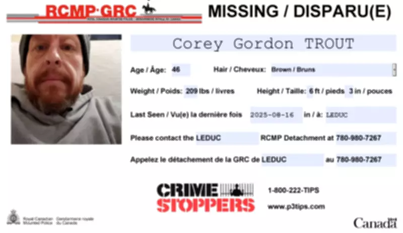 RCMP in Leduc Seek Missing Man Last Seen in August 2025