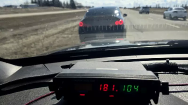 RCMP Reports Driver Clocked at 180 km/h in 100 km/h Zone Near Fort Saskatchewan