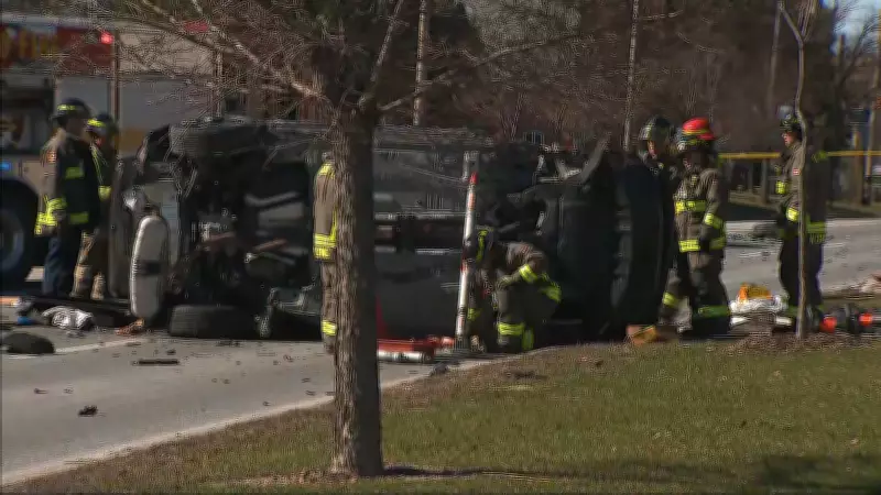 Rexdale Collision Sends Two to Hospital After Taber Road and Kipling Avenue Crash