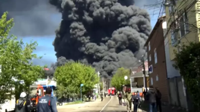 Russian Town Fears Disaster After Drone Strike on Oil Refinery