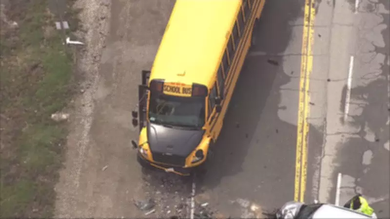 School Bus and Sedan Collide in Caledon, Injuries Unknown