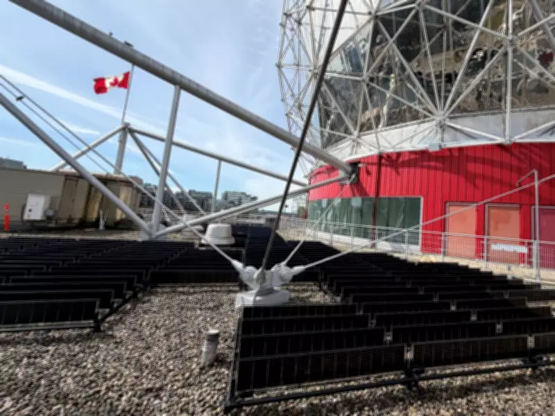 Science World's Geodesic Dome Unveils BC's First Vertical Solar Array in Green Overhaul
