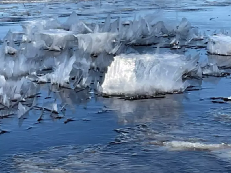 Scientist Intrigued by Strange Ice Formation Spotted Outside Winnipeg