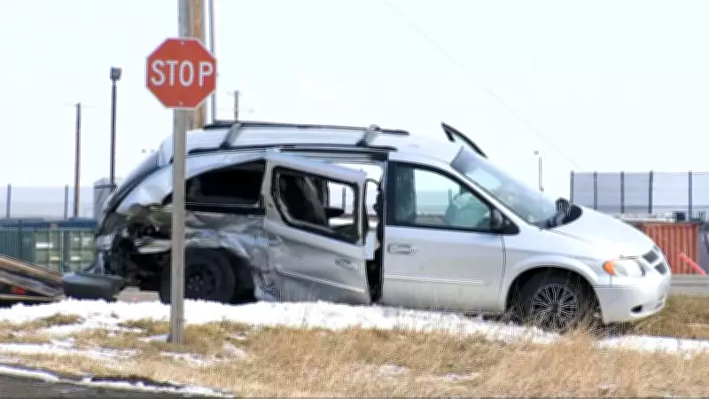 Serious Crash South of Calgary Sends Three to Hospital with Life-Threatening Injuries