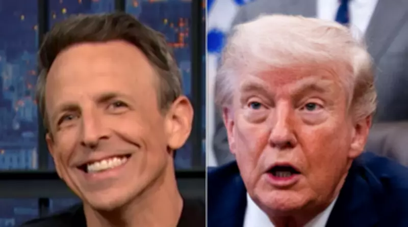 Seth Meyers Mocks Trump's Self-Branding, Compares Dog Collar Sizes to JD Vance