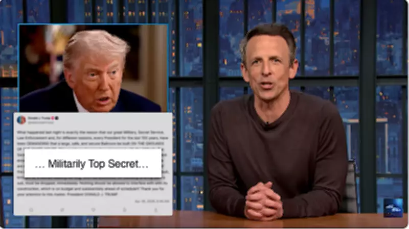 Seth Meyers Mocks Trump's Top Secret White House Ballroom Claims