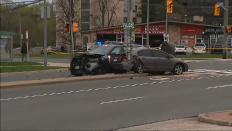 SIU Probes Etobicoke Crash Injuring Toronto Cop and Two Teens