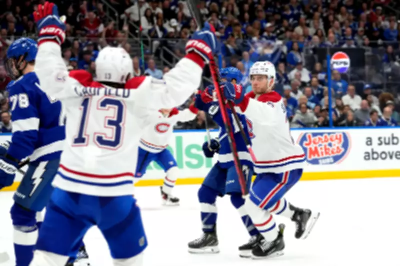 Slafkovsky's Hat Trick Seals Dramatic OT Victory for Canadiens in Game One
