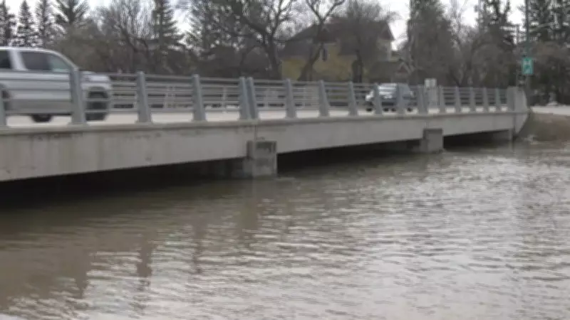 Snowmelt and Warmth Raise Flood Risk Along Manitoba's Icelandic River