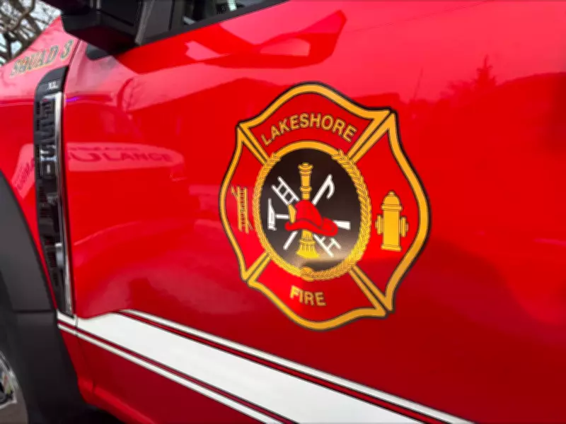 Suspicious Structure Fire Under Investigation in Lakeshore, Ontario