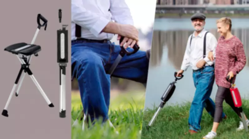 Ta-Da Chair and Walking Stick: The Ultimate Mobility Aid for Travel and Daily Use