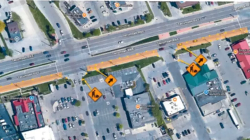 Tecumseh Road Lane Closures in Windsor to Last Three Weeks for Construction