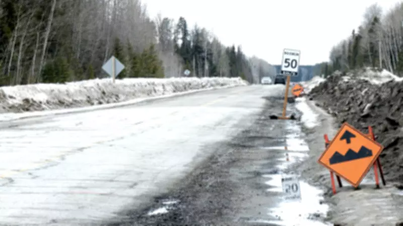 Timmins Implements 50 km/h Speed Limit on Highway to Iroquois Falls Due to Potholes
