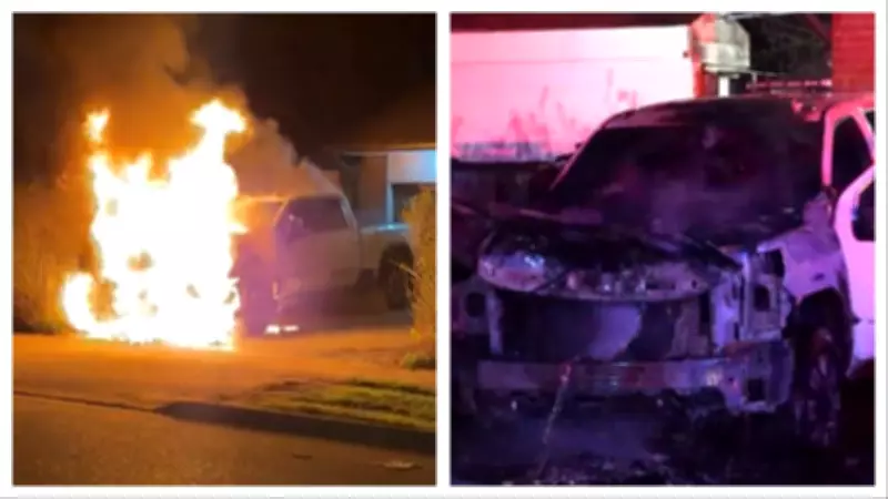 Tow Truck Torched in Brampton Driveway in Latest Industry-Related Incident
