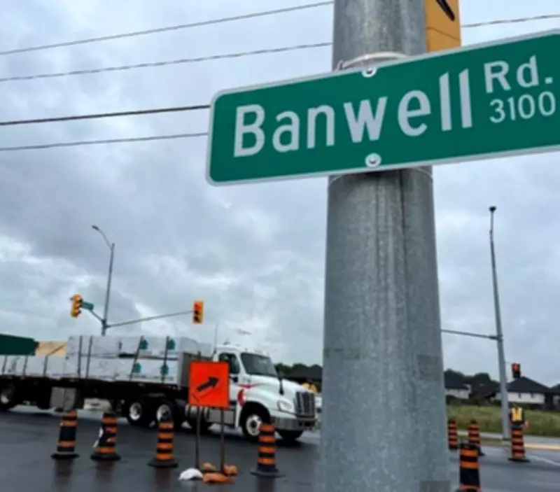 Traffic Snarls in Windsor After Crash at Banwell and E.C. Row Expressway