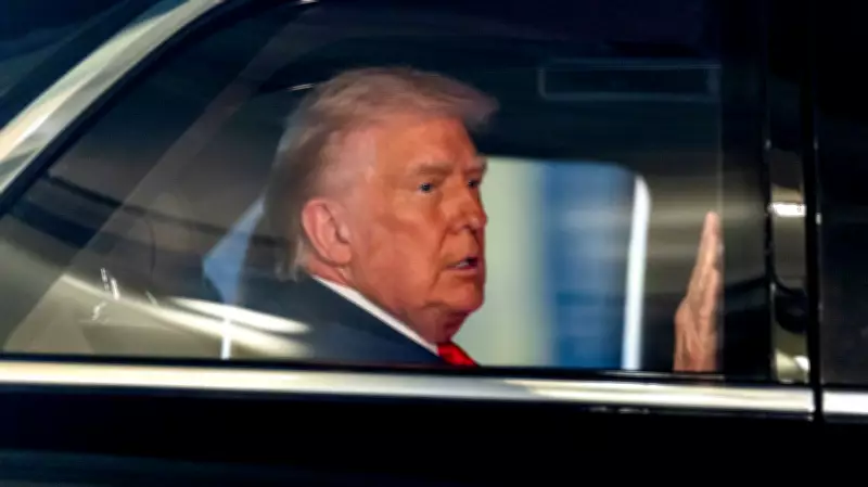 Trump Motorcade Greeted with Double Middle Finger Salute Near Golf Course