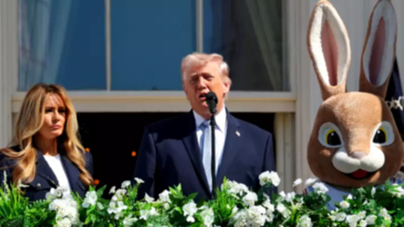 Trump's Easter Egg Roll Speech Takes Political Turn Amid Bunny and Melania