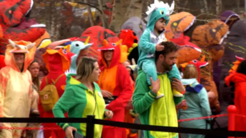 University of Calgary Sets World Record with Largest Dinosaur Costume Gathering