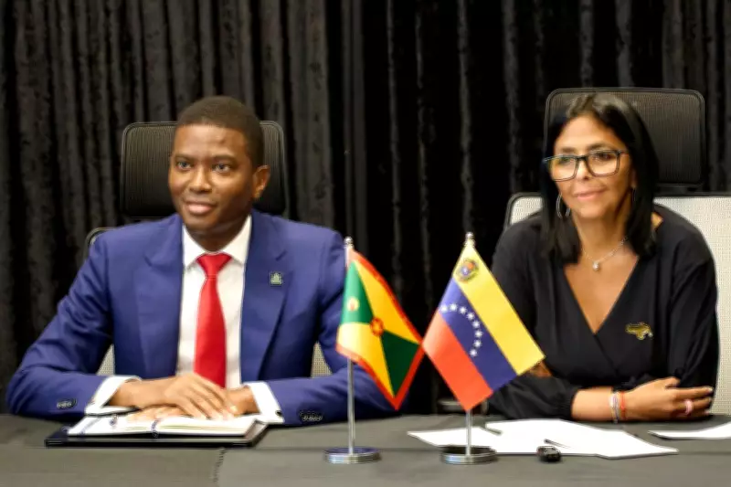 Venezuela's Delcy Rodríguez Wears Pin Riling Guyana on State Visits