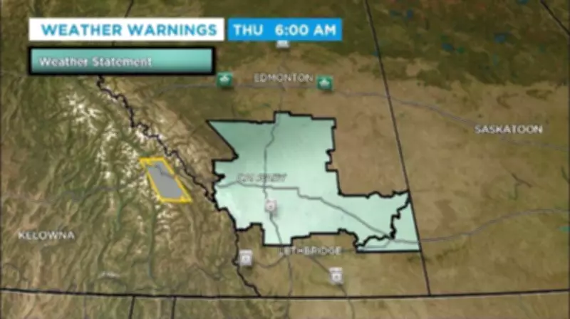 Wet Snow Prompts Weather Alerts Across South Central Alberta