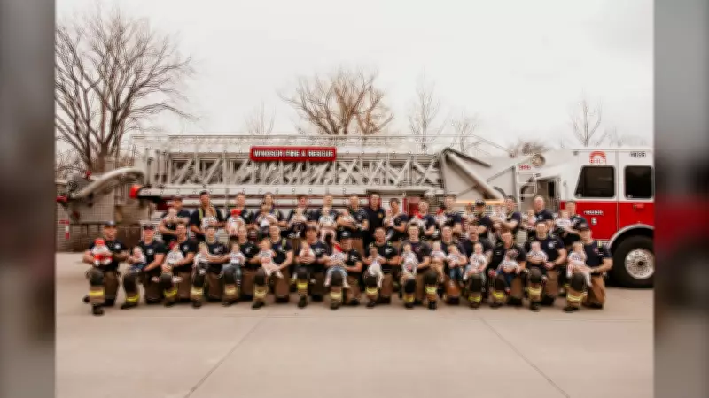 Windsor Firefighters Welcome 30 Babies in a Single Year, Celebrating a Baby Boom