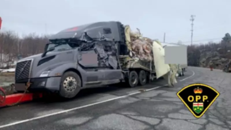 Winnipeg Commercial Driver Charged After Sudbury Highway Ramp Crash