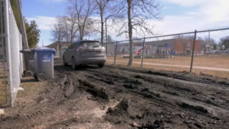 Winnipeg Resident Frustrated Over Muddy Back Lane with No City Timeline