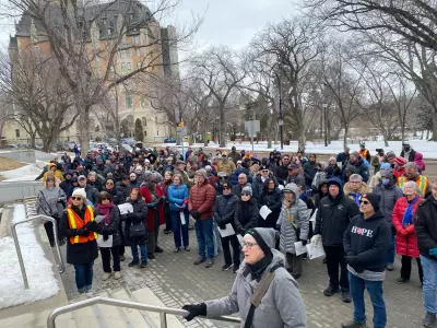 25th Annual Way of the Cross Procession Held in Saskatoon on Good Friday