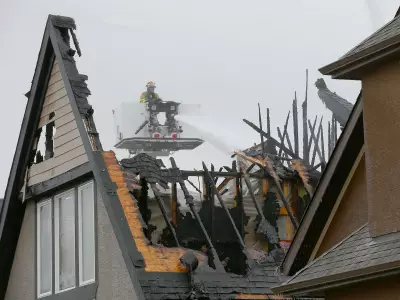 Calgary Firefighters Contain Two-Alarm Blaze in High Winds