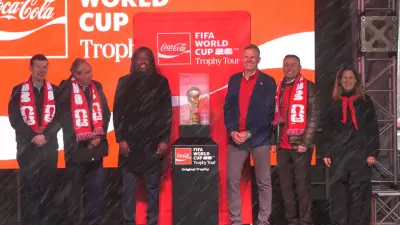 Calgary Soccer Fans Experience FIFA World Cup Trophy Tour with Brazilian Legend