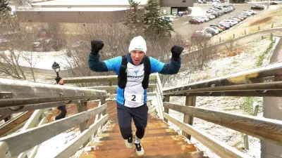 Calgary's McHugh Bluffs Step Climb Raises Funds to Combat Homelessness