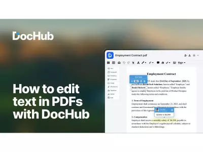DocHub Revolutionizes PDF Editing with New Direct Text Modification Feature