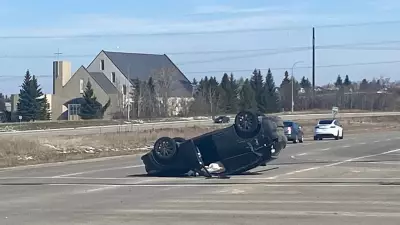 Edmonton Police Seek Dashcam Footage in Terwillegar Drive Rollover Crash