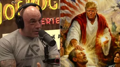 Joe Rogan Jokes About 'AI God' Creating Trump's Controversial Jesus Meme