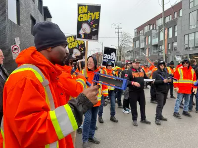 Montreal Blue-Collar Workers Strike Over Wage Disputes, Protest at City Hall