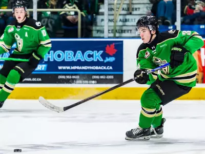 Raiders Dominate Blades 6-1 in WHL Playoff Series Opener at Art Hauser Centre