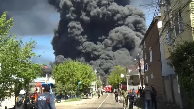 Russian Town Fears Disaster After Drone Strike on Oil Refinery