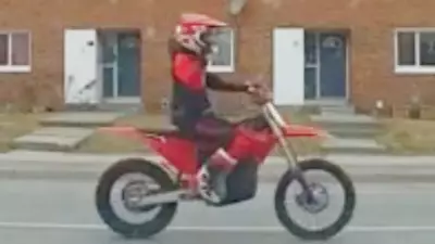 Sudbury Police Hunt for Reckless Dirt Bike Rider Popping Wheelies