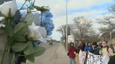 Winnipeg Vigil Honors Gabe Beardy, Struck by Vehicle on Henderson Highway