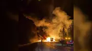 Coquihalla Highway Fully Reopens After Trailer Fire Disrupts Hope-Merritt Route
