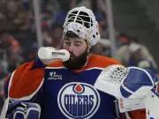 Edmonton Oilers' Connor Ingram Returns to Practice After Injury Scare