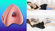 Ergonomic Knee Pillow Offers Pain Relief for Side Sleepers at 50% Discount