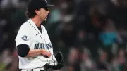 Mariners' Logan Gilbert Has Ball Lodged in Jersey, Still Gets Out
