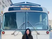 Vancouver Island Singer Miina Tours Canada in Vegetable Oil-Powered Bus