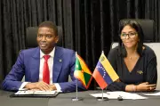 Venezuela's Delcy Rodríguez Wears Pin Riling Guyana on State Visits